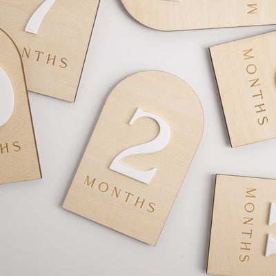 Modern Baby Milestone Cards, Wooden Baby Monthly Milestone, Baby Photo Prop Newborn, Newborn Keepsake Gift, Monthly Milestone Discs