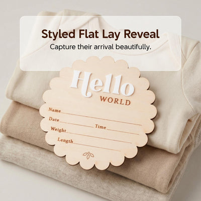 Hello World Baby Announcement Sign Birth Stats Sign Custom Baby Name Sign Newborn Announcement Photo Prop Baby Keepsake Gift