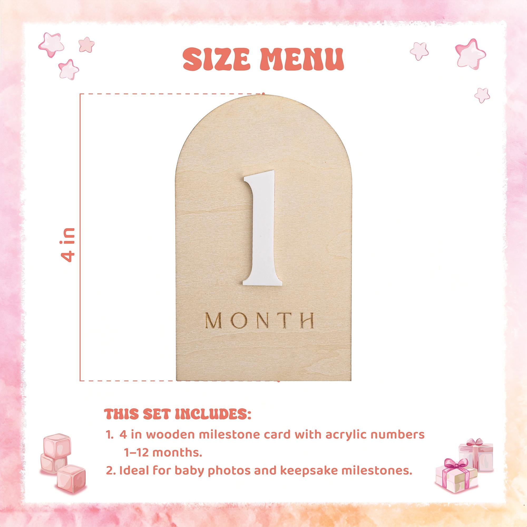Modern Baby Milestone Cards, Wooden Baby Monthly Milestone, Baby Photo Prop Newborn, Newborn Keepsake Gift, Monthly Milestone Discs