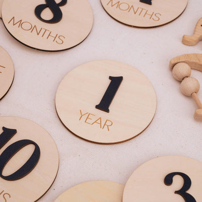 Wood Baby Monthly Milestone Discs, 3D Baby Monthly Milestone Cards, Baby Boy Baby Shower, Baby Boy Sign, Baby Photo Signs, Nursery Decor