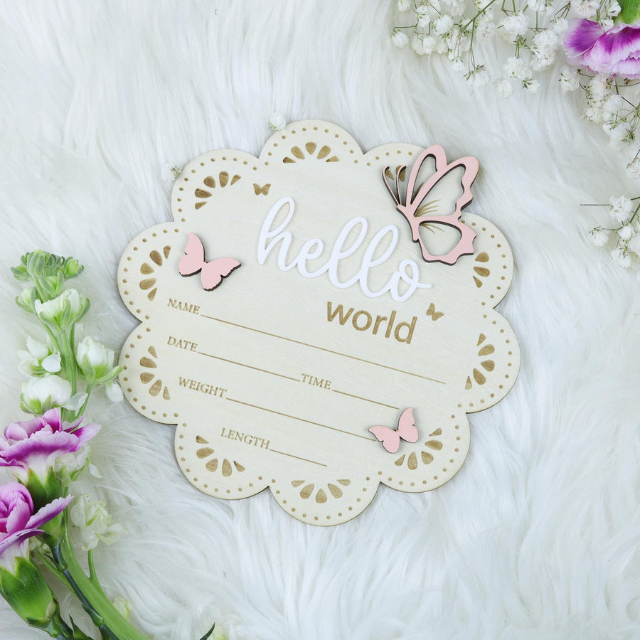 Personalized Baby Announcement Sign with Birth Stats, Birth Stat Sign, Name Announcement Sign, Hello World, Name Reveal, Sign For Hospital