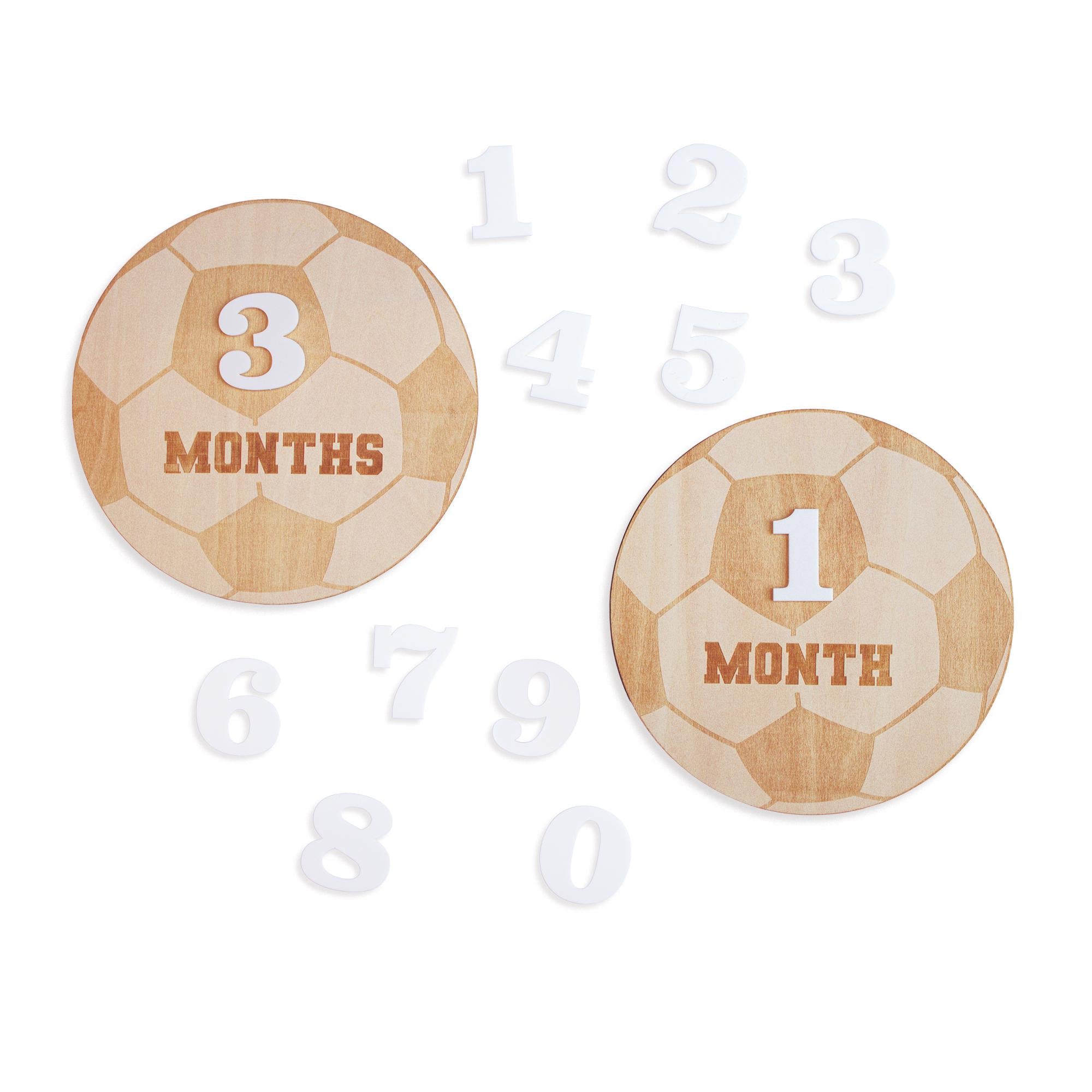 Soccer Baby Milestone Discs, Baby Monthly Milestone, Boy Monthly Photo Sign, 3D Monthly Milestone Discs for Baby Photos, Baby Boy Sign