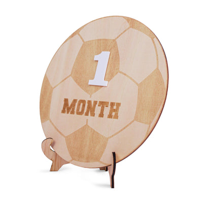 Soccer Baby Milestone Discs, Baby Monthly Milestone, Boy Monthly Photo Sign, 3D Monthly Milestone Discs for Baby Photos, Baby Boy Sign
