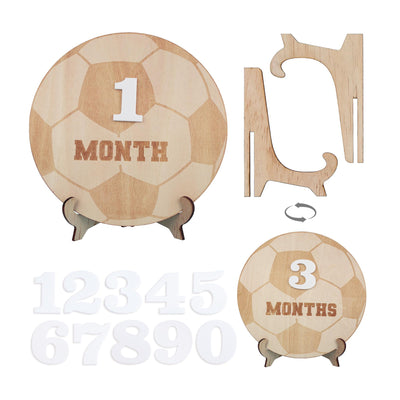 Soccer Baby Milestone Discs, Baby Monthly Milestone, Boy Monthly Photo Sign, 3D Monthly Milestone Discs for Baby Photos, Baby Boy Sign