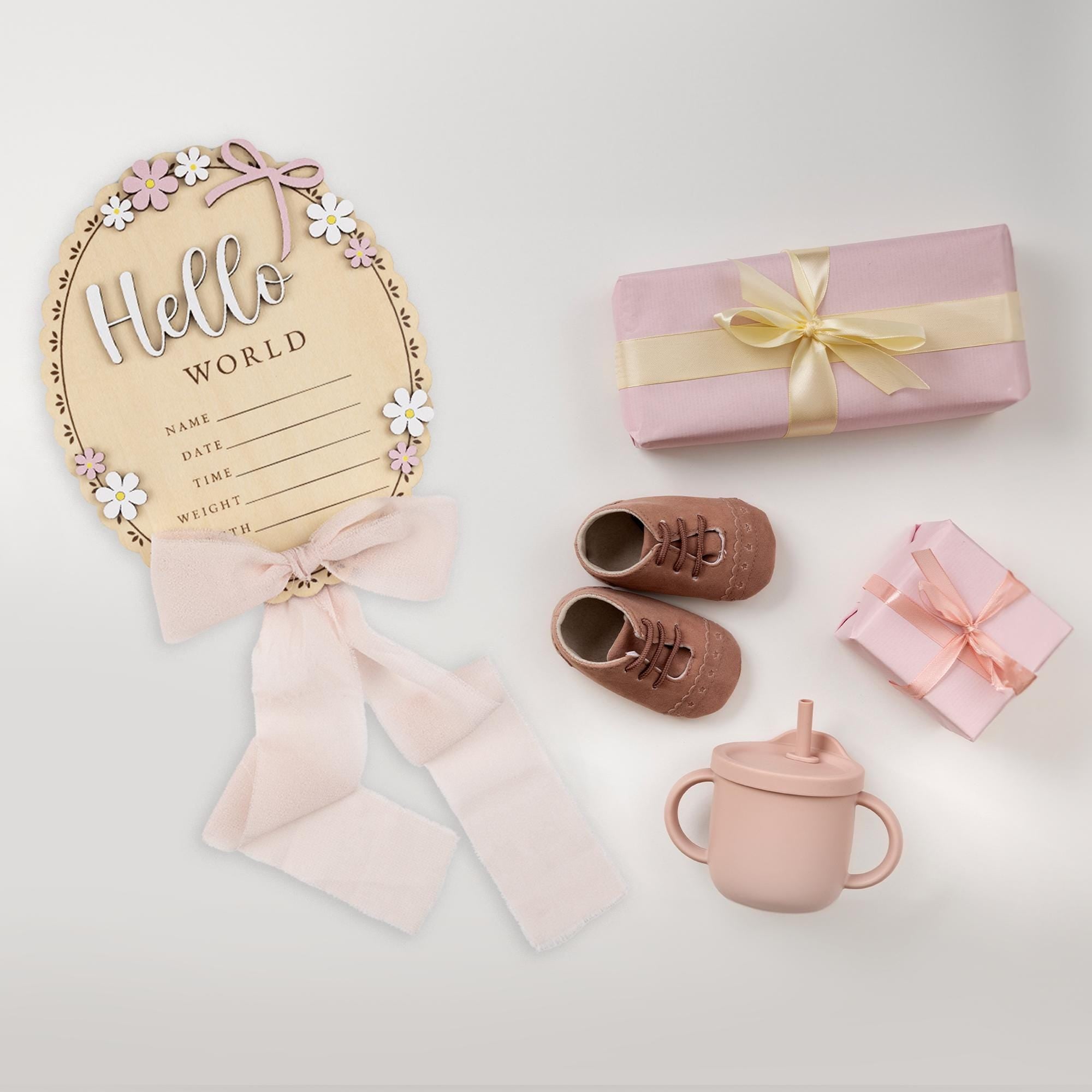 Daisy Hello World Birth Announcement, Daisy Hello World Birth Announcement, Baby Name Birth Stats Sign Girl, Baby Girl Name Sign, Baby Girl