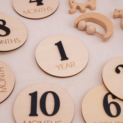 Wood Baby Monthly Milestone Discs, 3D Baby Monthly Milestone Cards, Baby Boy Baby Shower, Baby Boy Sign, Baby Photo Signs, Nursery Decor